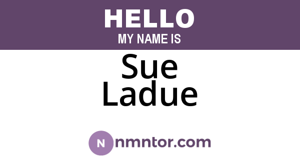 Sue Ladue