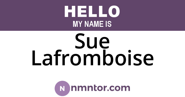 Sue Lafromboise