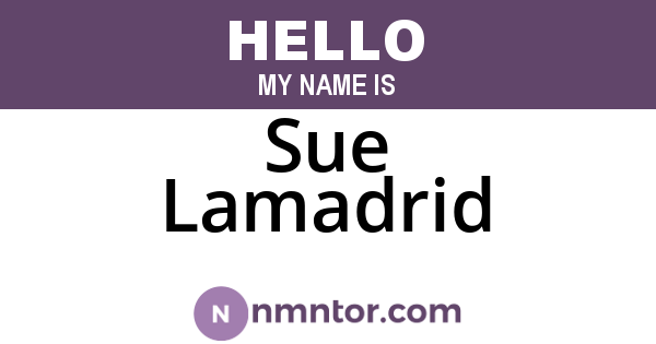 Sue Lamadrid