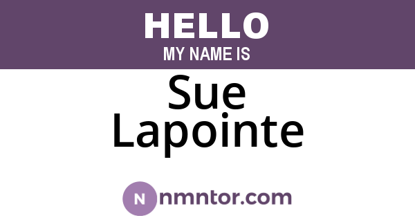 Sue Lapointe