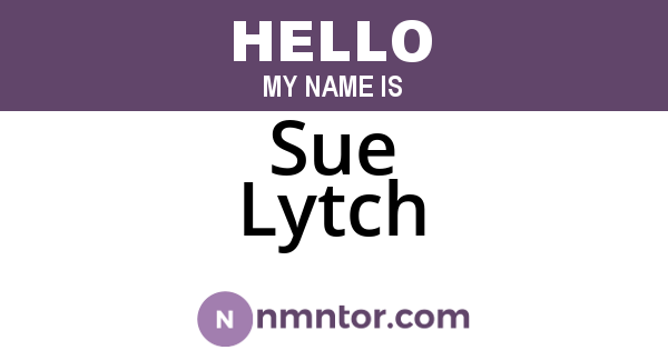 Sue Lytch
