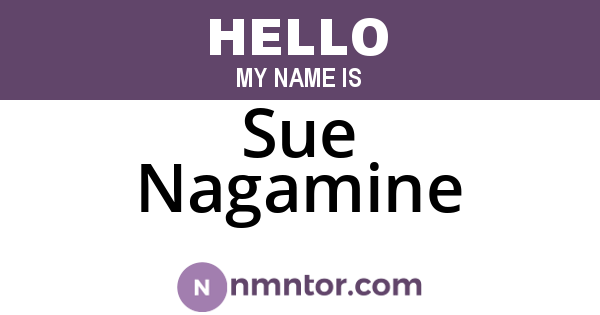 Sue Nagamine