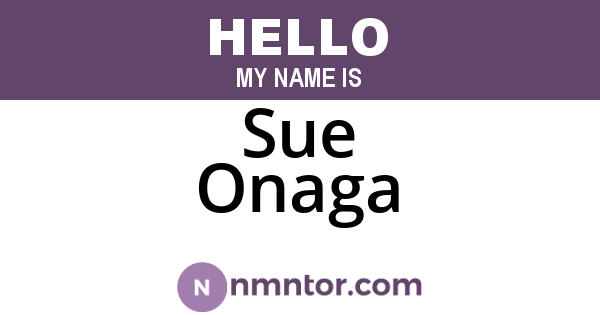 Sue Onaga