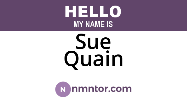 Sue Quain