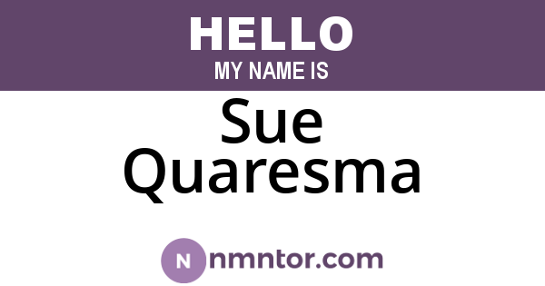 Sue Quaresma