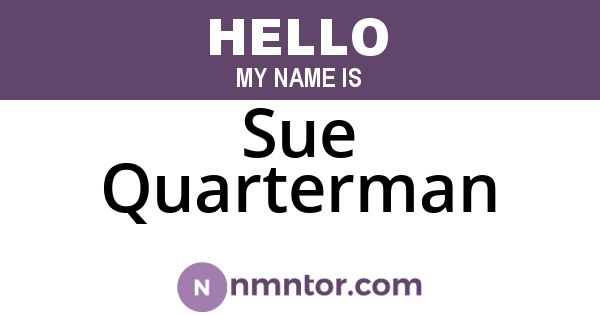 Sue Quarterman