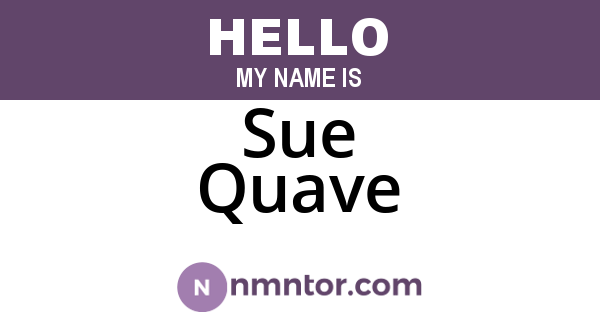 Sue Quave