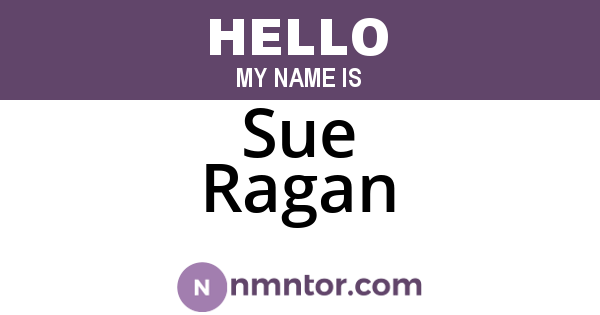 Sue Ragan