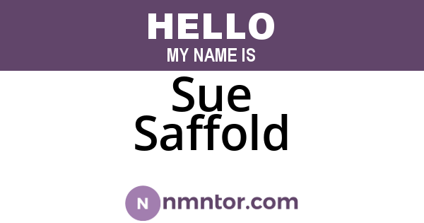 Sue Saffold