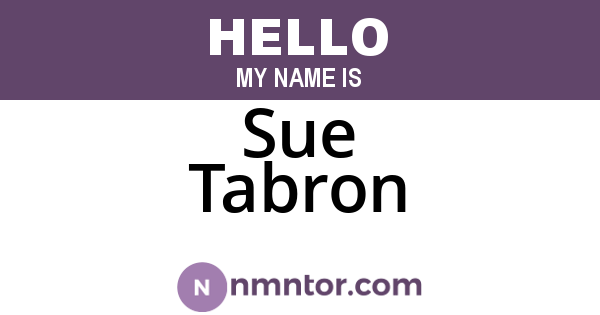 Sue Tabron