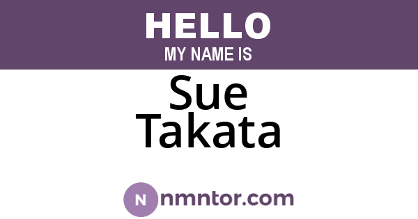 Sue Takata