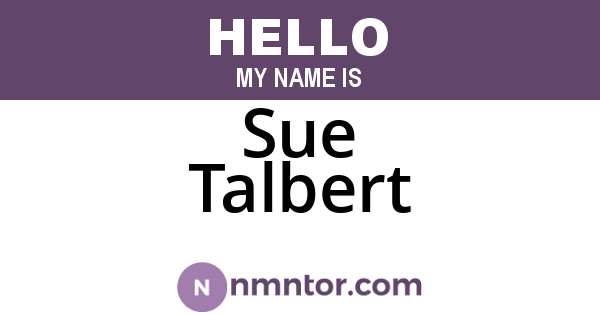 Sue Talbert