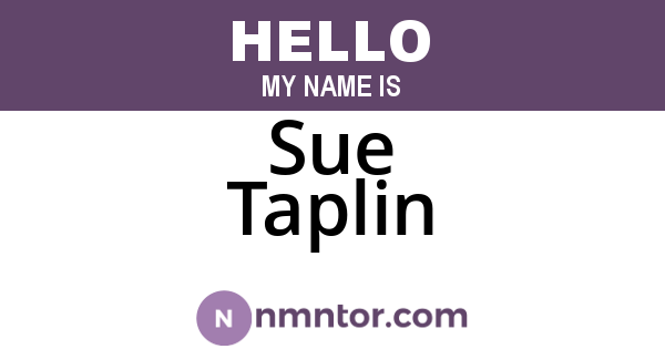 Sue Taplin