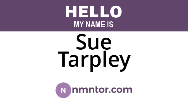 Sue Tarpley