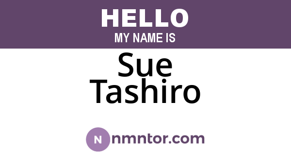 Sue Tashiro