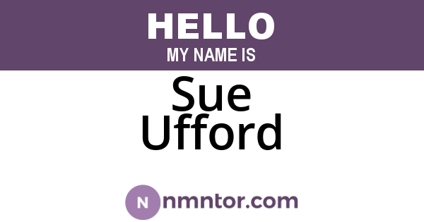 Sue Ufford
