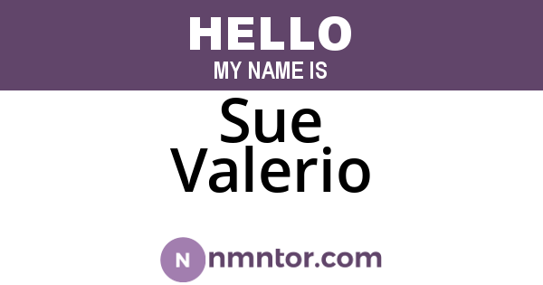 Sue Valerio