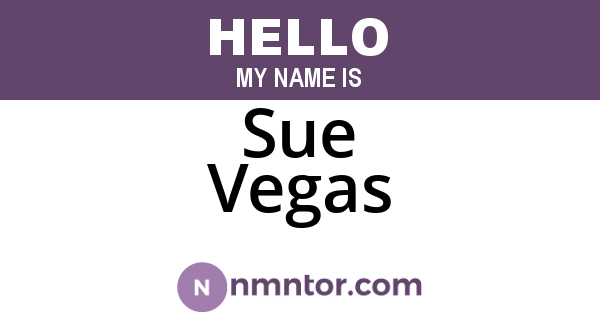 Sue Vegas