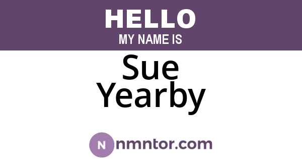 Sue Yearby