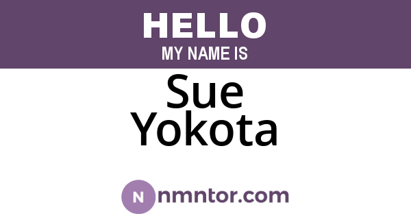Sue Yokota