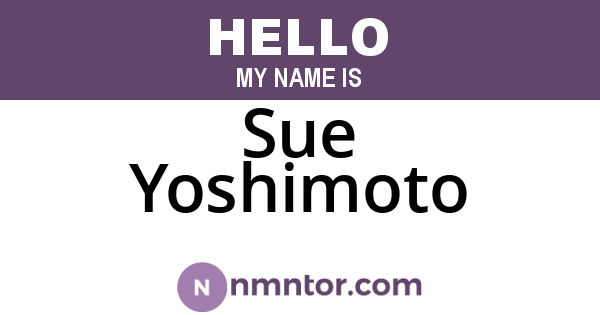 Sue Yoshimoto