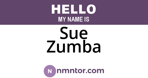 Sue Zumba