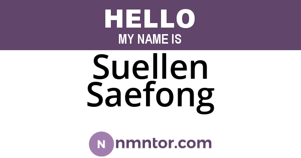 Suellen Saefong