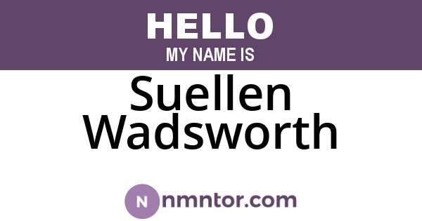 Suellen Wadsworth
