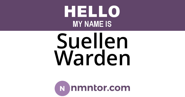 Suellen Warden