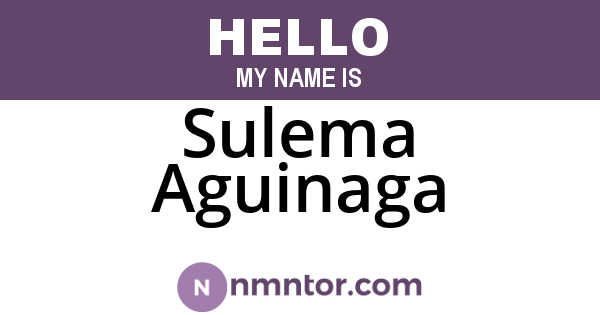 Sulema Aguinaga