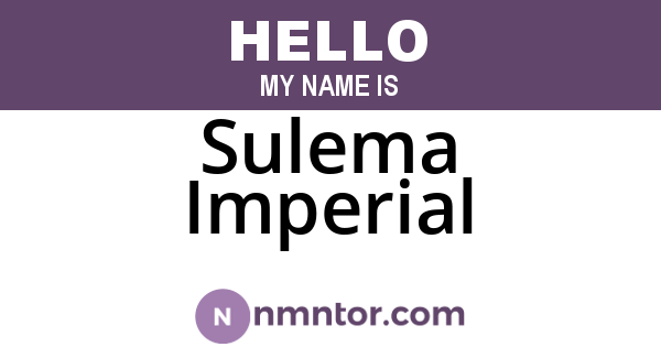 Sulema Imperial