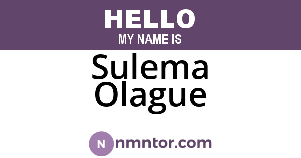 Sulema Olague