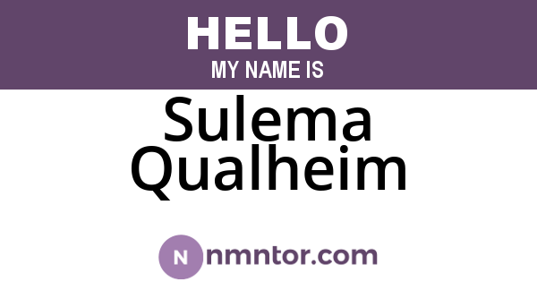Sulema Qualheim