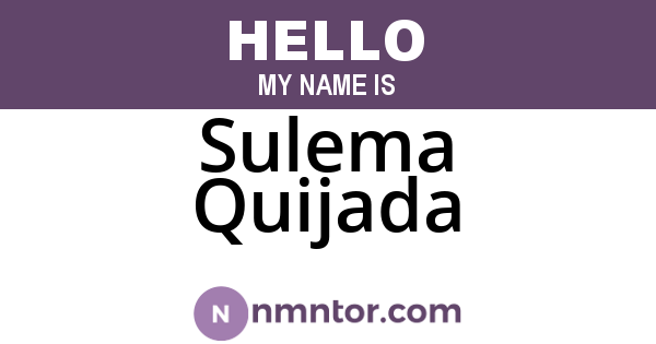 Sulema Quijada