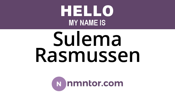 Sulema Rasmussen