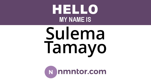 Sulema Tamayo