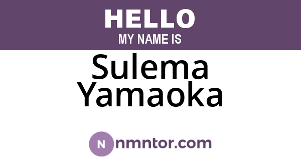 Sulema Yamaoka