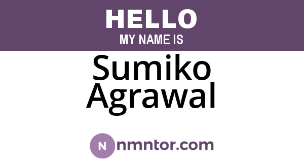 Sumiko Agrawal