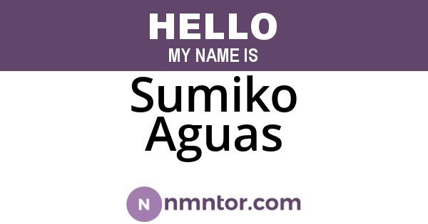 Sumiko Aguas