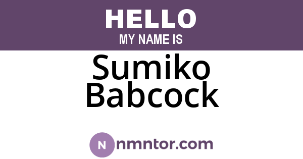 Sumiko Babcock