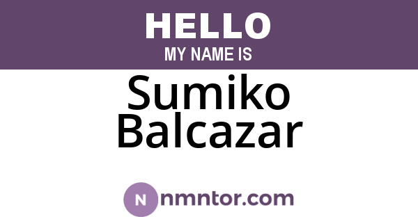 Sumiko Balcazar