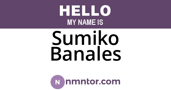 Sumiko Banales
