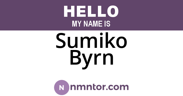 Sumiko Byrn