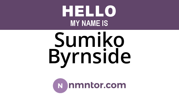 Sumiko Byrnside