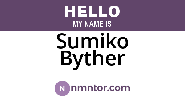 Sumiko Byther