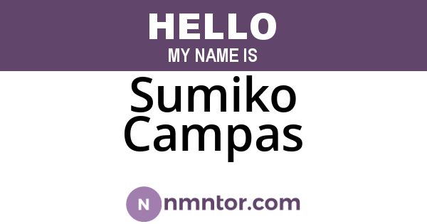 Sumiko Campas