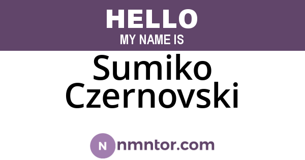 Sumiko Czernovski