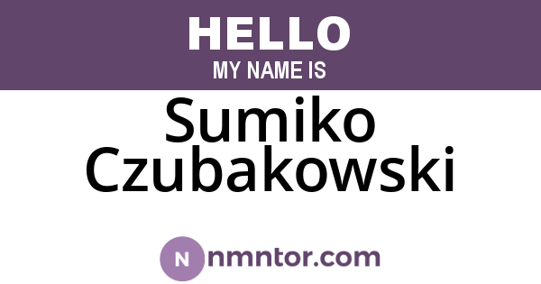 Sumiko Czubakowski
