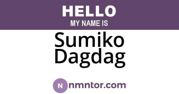 Sumiko Dagdag