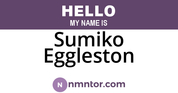 Sumiko Eggleston